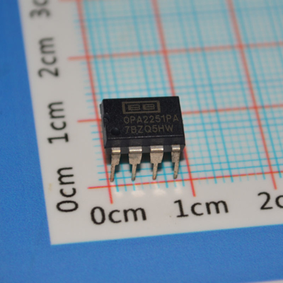 OPA2251PA প্রিসিশন ডুয়াল অপ এম্প, ১০MHz ব্যান্ডউইথ, কম ০.৫μV/°C ড্রिफ्ट, ১.১μVpp নয়েজ, রেল-টু-রেল আউটপুট, ±2.25V থেকে ±18V সাপ্লাই এবং ৮-পিন DIP প্যাকেজ