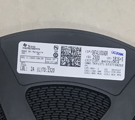 SN74LV00ADR 4-চ্যানেল 2-ইনপুট NAND গেট, বিস্তৃত 2V থেকে 5.5V সরবরাহ, 8ns গতি, কম পাওয়ার CMOS প্রযুক্তি, উচ্চ শব্দ প্রতিরোধ ক্ষমতা, শিল্প-মান SOIC-14 প্যাকেজ