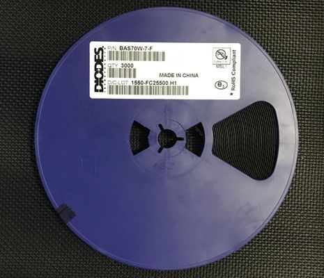 BAS70W-7-F ডুয়াল সিরিজ Schottky ডায়োড 70V বিপরীত ভোল্টেজ 200mA ফরওয়ার্ড বর্তমান নিম্ন VF and ফুটো SOT-323 প্যাকেজ উচ্চ গতির সুইচিং সুরক্ষা এবং আরএফ সার্কিট জন্য আদর্শ