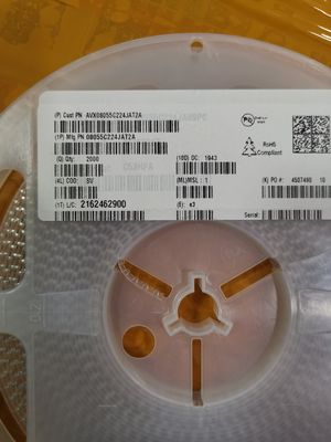 08055C224JAT2A 220nF MLCC 50V, X7R ± 5% Tol 0805 -55°C থেকে +125°C নিম্ন ESR