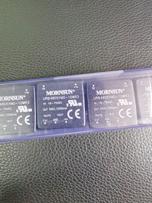 URB4805YMD-10WR3 5V 10W ডিসি-ডিসি কনভার্টার 4:1 ওয়াইড ইনপুট (9-36V) 94% দক্ষতা SIP-7 -40°C থেকে +85°C