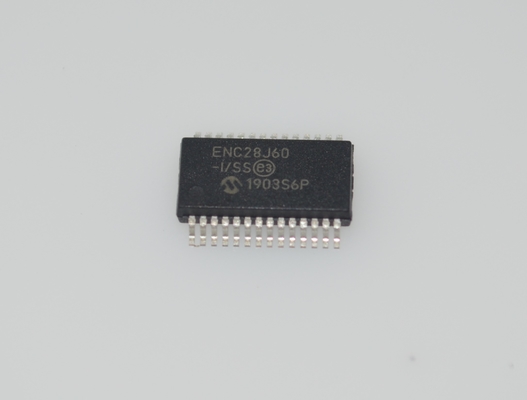 ENC28J60-I/SS স্ট্যান্ডলোন ইথারনেট কন্ট্রোলার 10Base-T SPI ইন্টারফেস 8KB বাফার 3.3V SSOP-28 -40°C থেকে +85°C