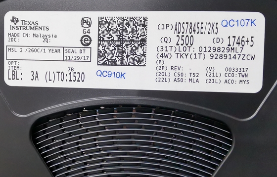 ADS7845E 12-বিট টাচ স্ক্রিন কন্ট্রোলার 125kHz স্যাম্পলিং SPI ইন্টারফেস 2.7-5V SSOP-16 -40°C থেকে +85°C