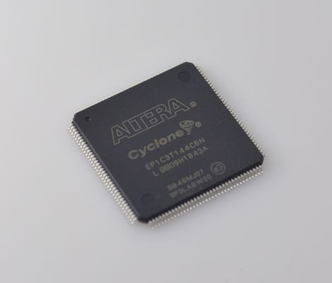 EP1C3T144C8N সাইক্লোন FPGA, যাতে আছে 2,910 LEs, 144-পিন TQFP, 3.3V অপারেশন, অন-চিপ PLL, এমবেডেড কন্ট্রোল ও প্রোটোটাইপিংয়ের জন্য কম খরচ ও নমনীয় I/O