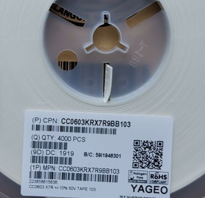 CC0603JRNPO0BN200 উচ্চ ফ্রিকোয়েন্সি সার্কিটের জন্য আদর্শ 200pF এনপিও ক্যাপাসিটর 0603 আকার অতি-স্থিতিশীল নিম্ন ESR উচ্চ Q ফ্যাক্টর নির্ভুলতা মান উচ্চতর কর্মক্ষমতা RoHS সম্মতি