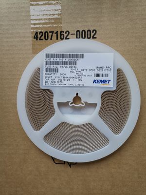 T491A105K025AT 1μF 25V ট্যানটালাম ক্যাপাসিটর 10% টল এ-কেস 125°C কম ESR উচ্চ নির্ভরযোগ্যতা স্বয়ংচালিত শিল্প ও চিকিৎসা অ্যাপ্লিকেশনের জন্য স্থিতিশীল কর্মক্ষমতা