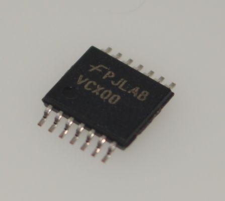 74VCX00MTCX 2.3-3.6V কোয়াড ২-ইনপুট NAND গেট, 3.6V সহনশীল ইনপুট/আউটপুট সহ, 100mA সুষম আউটপুট ড্রাইভ, অতি-নিম্ন <2.5ns বিলম্ব, ক্ষুদ্র TSSOP-14 প্যাকেজে