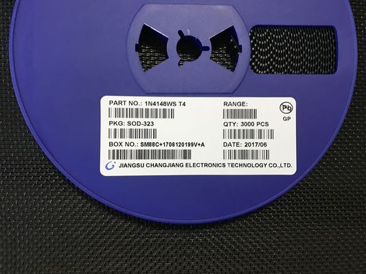 1N4148WS উচ্চ-গতি সম্পন্ন সুইচিং ডায়োড, 100V রেটিং, 150mA কারেন্ট, অতি-নিম্ন 2pF ক্যাপাসিট্যান্স, 4ns পুনরুদ্ধার, SOD-323 ক্ষুদ্রাকার প্যাকেজ, স্বয়ংচালিত এবং সাধারণ ব্যবহারের জন্য AEC-Q101 যোগ্য