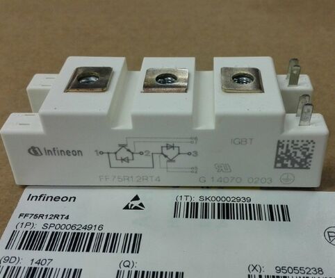 FF75R12RT4 1200V 75A IGBT মডিউল কম Vce(sat) উচ্চ শর্ট সার্কিট দৃঢ়তা কম সুইচিং ক্ষতি শিল্প ড্রাইভ এবং ইউপিএস ইনভার্টারের জন্য উচ্চ আইসোলেশন