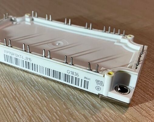 FP75R12KT4 B15 1200V 75A PIM IGBT মডিউল TRENCHSTOP™ IGBT4 কম সুইচিং লস ইন্টিগ্রেটেড রেকটিফায়ার এবং ব্রেক কপার বেসপ্লেট NTC মোটর ড্রাইভের জন্য উচ্চ সুইচিং ফ্রিকোয়েন্সি