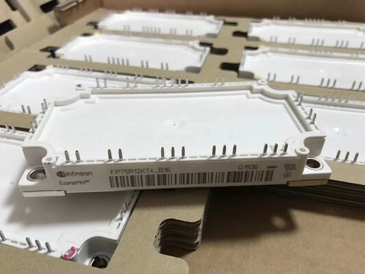 FP75R12KT4 B16 1200V 150A পিআইএম আইজিবিটি মডিউল ট্রেনচ ফিল্ড স্টপ লো ভিসিই ((স্যাট) 2.25 ভোল্ট ইন্টিগ্রেটেড রেক্টিফায়ার এবং এনটিসি কপার বেসপ্লেট 150 °C অপারেশন মোটর ড্রাইভ এবং ইউপিএসের জন্য