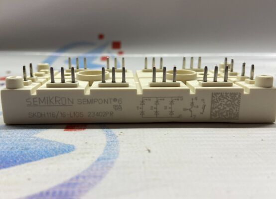 SKDH116/16-L105 1600V 116A আইজিবিটি মডিউল 3-ফেজ ব্রিজ বুস্ট চপার ইন্টিগ্রেটেড এনটিসি হাই সার্জ কারেন্ট 950A সেমিপন্ট6 প্যাকেজ প্রেস-ইন পিন ইউপিএস এবং ড্রাইভের জন্য ইউএল সার্টিফাইড