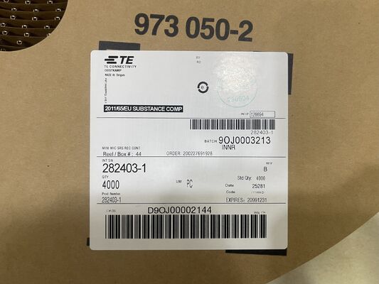 282403-1 8 অবস্থান 2.5 মিমি পিচ ওয়্যার-টু-বোর্ড রিসেপ্টাকল ক্রাম্প হাউজিং ফ্রিকশন লক শিল্প ও অটোমোটিভের জন্য পোলারাইজড ইউএল 94 ভি -0 4.5 এ রেটিং প্যানেল মাউন্ট