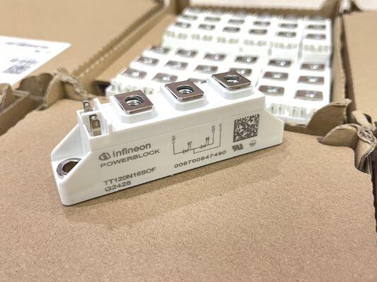 TT120N16SOFHPSA1 SCR মডিউল 1600V Vdrm 120A Itav চাপ যোগাযোগ উচ্চ জর্জ কম ক্ষতি শিল্প গ্রেড পাওয়ার নিয়ন্ত্রণের জন্য