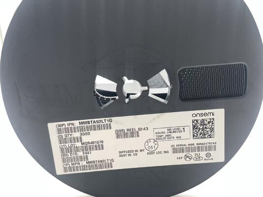 MMBTA92LT1G PNP ট্রানজিস্টর 300V VCEO 500mA Ic SOT-23 উচ্চ ভোল্টেজ কম স্যাচুরেশন দ্রুত সুইচিং টেলিযোগাযোগ এবং শিল্পের জন্য
