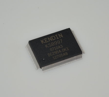 KSZ8997 9-পোর্ট 10/100 পরিচালিত সুইচ, QoS VLAN শক্তি সনাক্তকরণ, অটো-MDI/MDIX, 3.3V অপারেশন, শিল্প তাপমাত্রা (-40°C থেকে +85°C) 128-পিন PQFP প্যাকেজ এবং উন্নত ট্র্যাফিক ব্যবস্থাপনা
